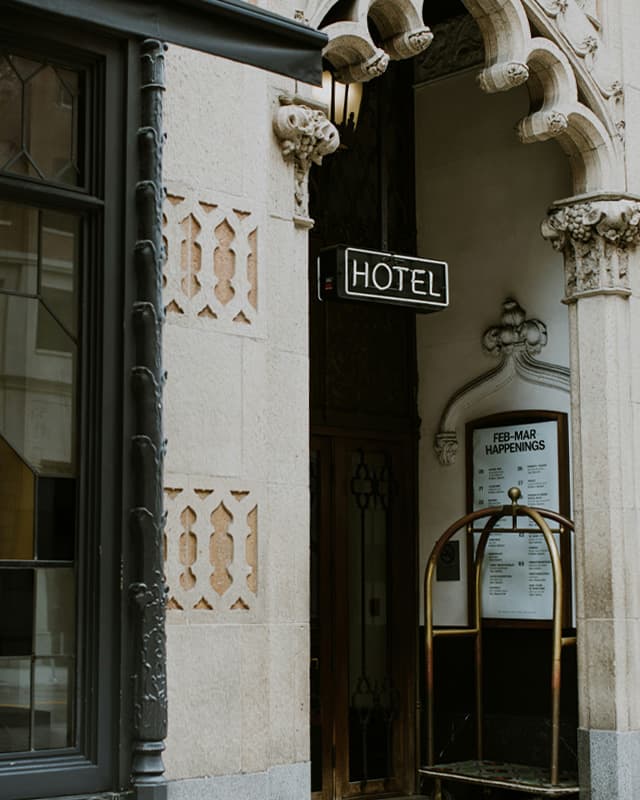 Luxury hotel room interior